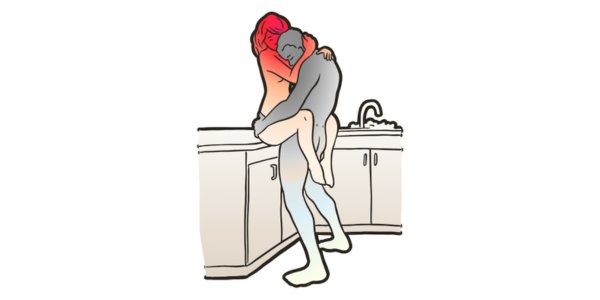 Iron Chef sex position, a sex on standing position for creative and intense pleasure