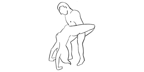 St. Valentine’s Day sex position, a sex on standing position for romantic and intimate pleasure