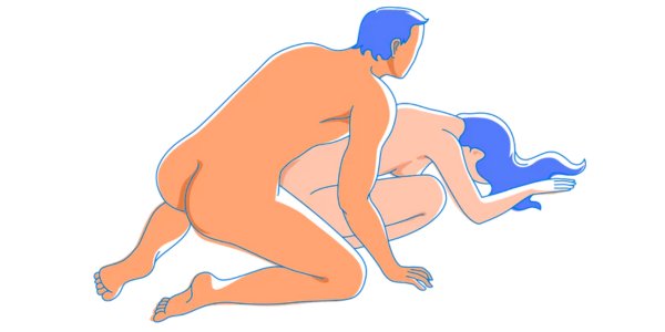 Collapsed doggy position as part of the list of prone bone sex position variations