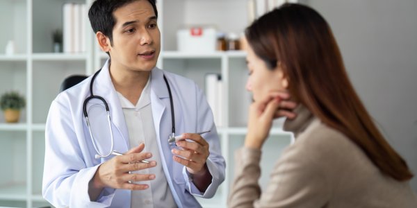 Illustration of Polycystic Ovary Syndrome (PCOS) explaining how hormonal changes relate to can sex delay period