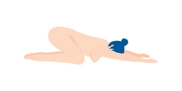 Child’s Pose (Balasana) showing connection between yoga and sex positions for deeper intimacy
